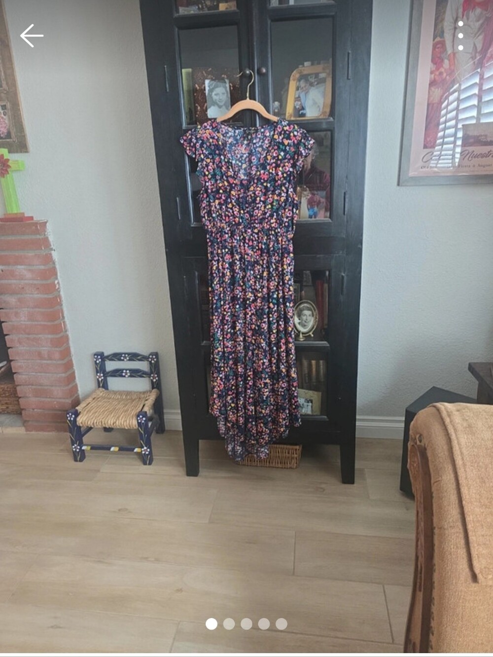 Jessica Simpson Navy Floral Maxi Dress